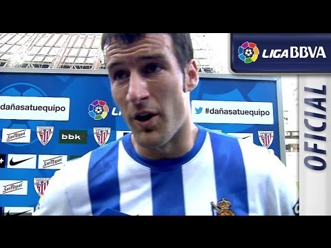 Interview Agirretxe after Athletic Club (1-1) Real Sociedad - HD
