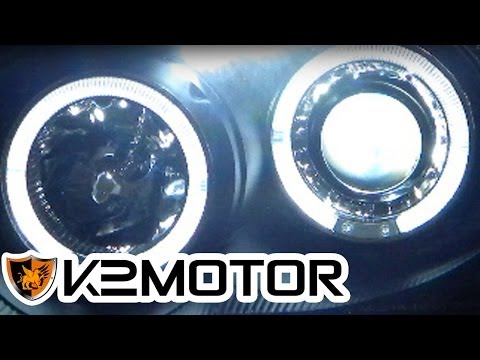 K2 MOTOR INSTALLATION VIDEO: HALO LED PROJECTOR HEADLIGHTS WIRING INSTALLATION