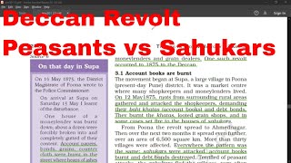 Deccan Revolt | Part 9 | Colonialism and Countryside | THEMES IN INDIAN HISTORY 3 | Class 12 NCERT