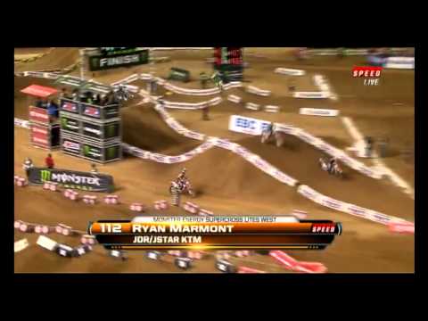Ryan Marmont Crashes at RD2 AMA Supercross 2012