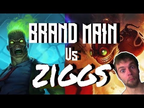 Zombie Skin Brand Vs Ziggs - Diamond - League of legends live commentary game play heaffey