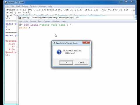 Python 2 7 Tutorial No 8 Raw Input