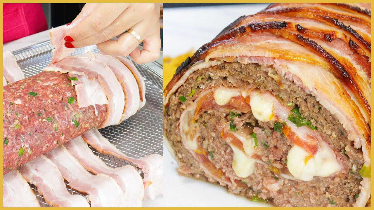 VOCÊ DEVERIA FAZER ROCAMBOLE DE CARNE RECHEADO ASSIM - MUITO FÁCIL E DELICIOSO! RECEITA DE NATAL