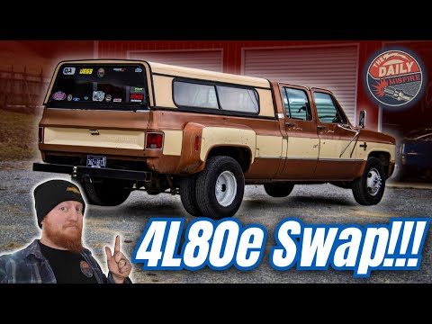 Epic 4L80e Transmission Swap in a Squarebody Chevy C30!!! Ultimate Guide