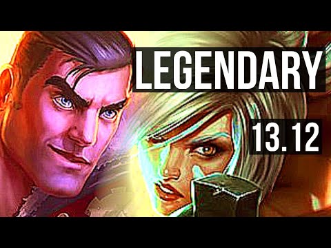 JAYCE vs RIVEN (TOP) | 9/1/7, Legendary, 300+ games | KR Master | 13.12