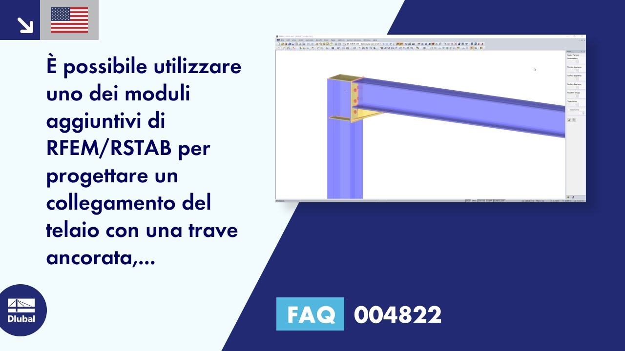 [IT] FAQ 004822 | È possibile utilizzare uno dei moduli aggiuntivi di RFEM/RSTAB per progettare un giunto del telaio con ...