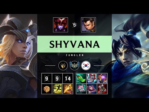 Shyvana Jungle vs Xin Zhao - KR Challenger Patch 25.15