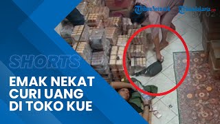 Demi Uang Rp 12 Juta, Emak-emak di Ciracas Mengendap-endap Curi Uang di Toko Kue saat Pemilik Tidur