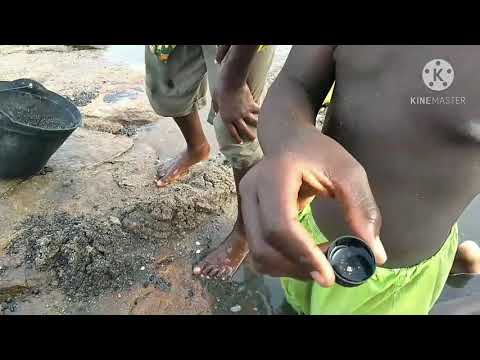 Gold at the sea side of Idan Beach (cape coast)