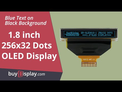 Blue 1.8 inch 256x32 OLED Display Module Serial I2C and SSD1326 Controller