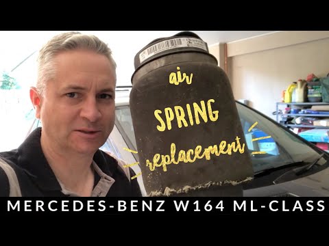 How to Quickly Replace Mercedes ML350 W164 GL Rear Air Spring - DIY Replacement ML300 ML320 GL350