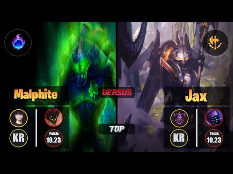 Roach MALPHITE (Top) [Arcane Comet] VS JAX - Master KR Patch 10.23