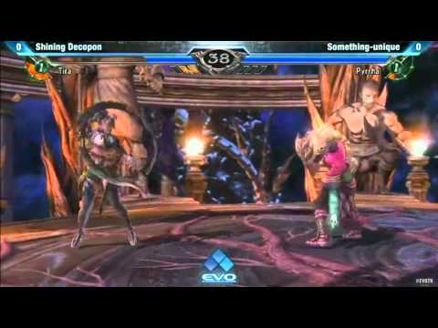 SoulCalibur V EVO 2012 Finals - Shining Decopon Vs. Something-Unique