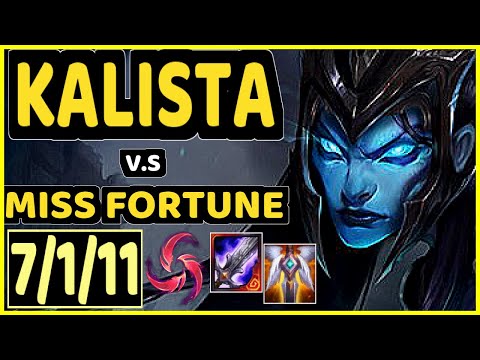 YEN (KALISTA) vs MISS FORTUNE - 7/1/11 KDA BOTTOM ADC CHALLENGER GAMEPLAY - NA