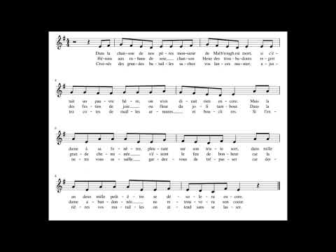 File la laine 4 voix + partition