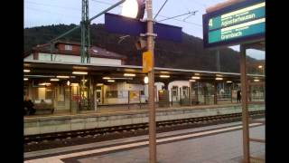 preview picture of video 'Bildimpressionen Bahnsteig Neckargemünd'