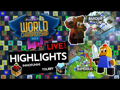 Polytopia WORLD CHAMPIONSHIP Highlights LIVE - Bardur, Imperius