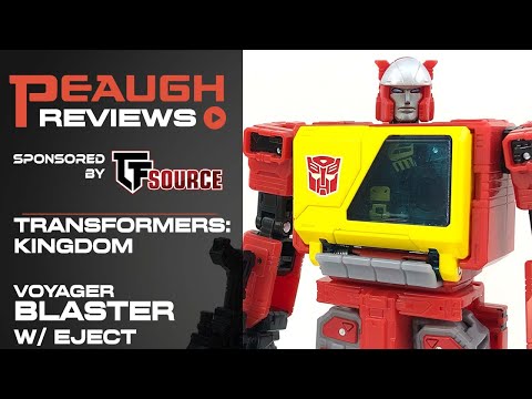 Video Review: Transformers War for Cybertron - Voyager BLASTER w/Eject