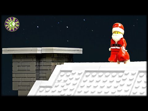How Santa Claus Got Stuck In The Chimney. Lego Christmas.
