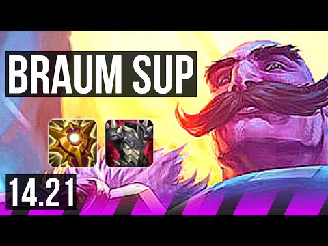 BRAUM & Ashe vs THRESH & Caitlyn (SUP) | KR Master | 14.21