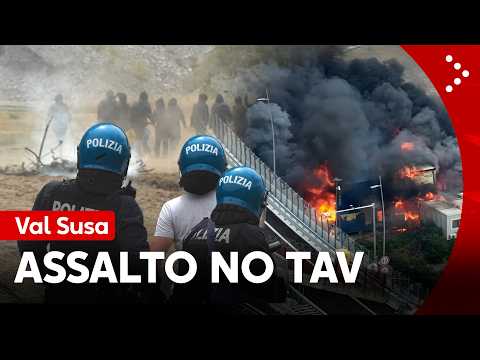 Assalto No Tav ai cantieri della Valsusa: scontri con la polizia a San Didero e Chiomonte