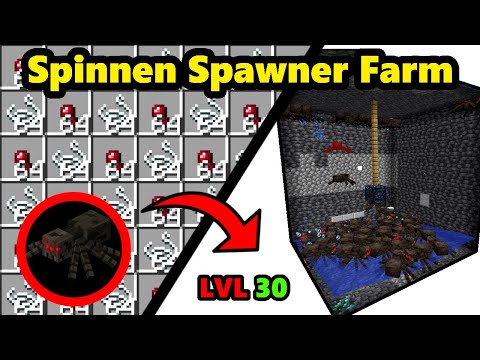 Minecraft Spider Spawner Farm | XP & 5600+ Items per Hour | 1.21 - 1.22+