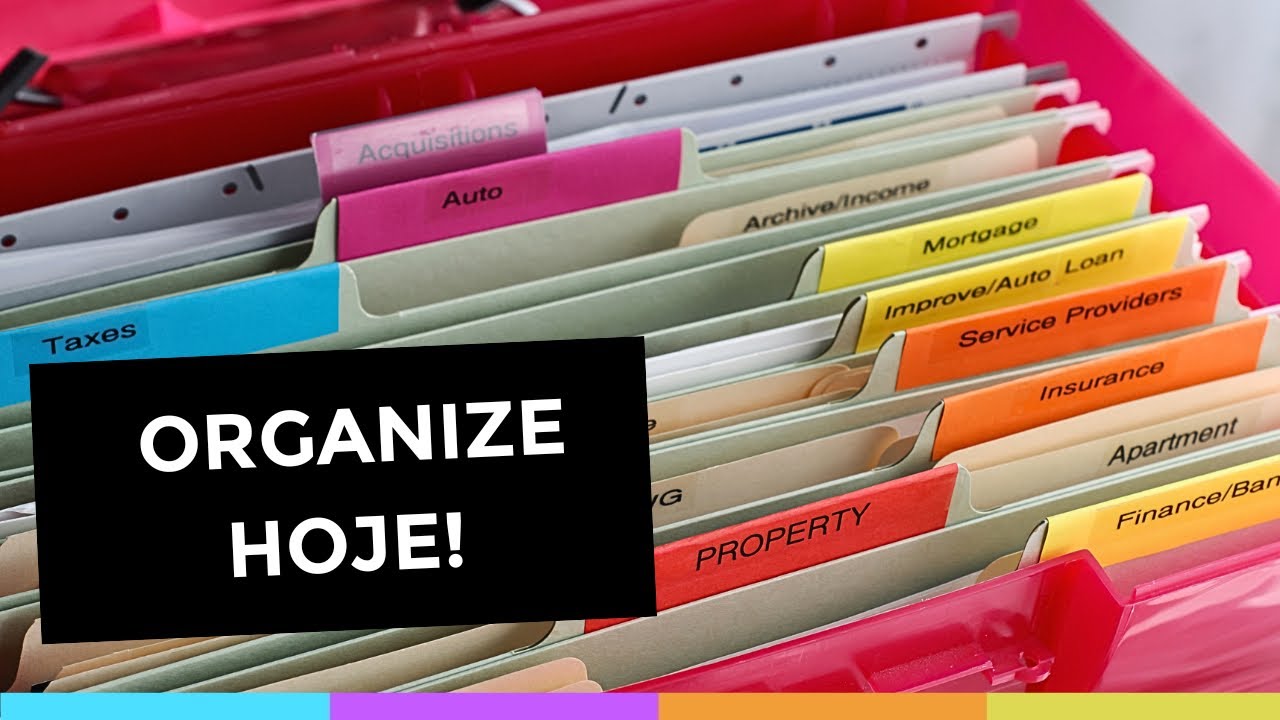 5 IDEIAS PARA ORGANIZAR DOCUMENTOS E PAPELADAS EM GERAL | Organize sem Frescuras ®️