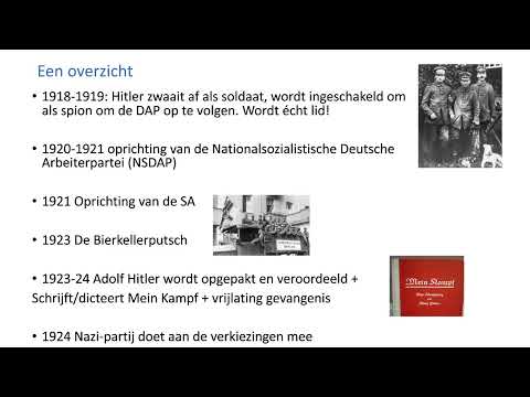 De opkomst van Hitler - korte samenvatting gebeurtenissen tot vaan erkiezingen 1924