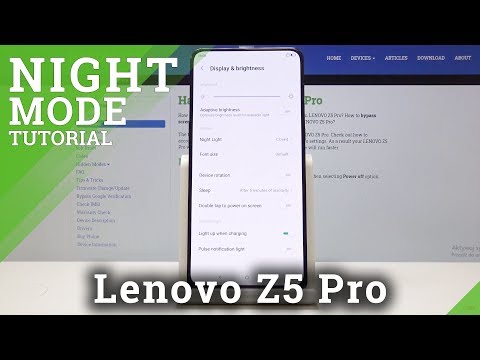 How to Activate Night Mode in LENOVO Z5 Pro - Eye Protection Mode