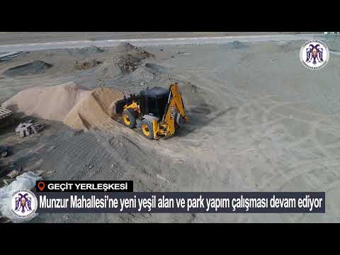 Geçit Yerleşkesi Munzur Mahallesi yeni park yapım çalışması 26.10.2023