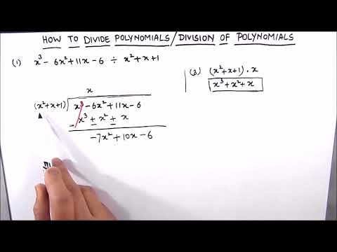 Division of Polynomials / Dividing Polynomials Using Long Division / Divide Polynomials by Trinomial