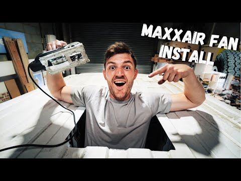 MAXXAIR FAN INSTALL | DIY Fiat Ducato Van Conversion - No Experience Van Build