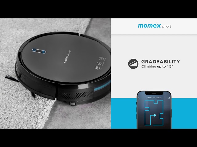 مكنسة ذكية موماكس تريو IoT - خاصية UV-C تكنس وتمسح...