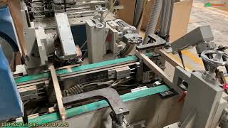 MÁY KHOAN XÉO 2 ĐẦU NẠP PHÔI TỰ ĐỘNG WOODMASTER, KHOAN XÉO TỰ ĐỘNG WM-100TD2