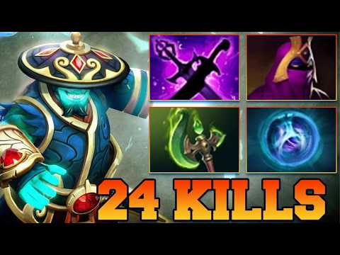 24 Kills Storm Spirit Dota 2 !! Storm Spirit Pro Mid Lane Gameplay Guide Build 7.40