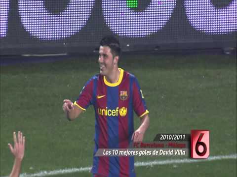 Los diez mejores goles de David Villa con el FC Barcelona
