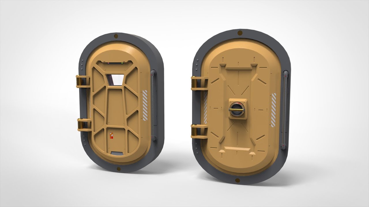 Sci fi door 24 3D Model