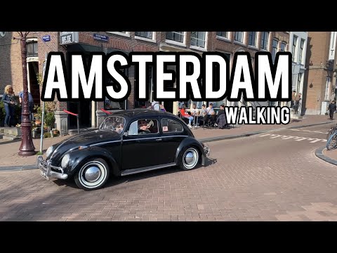 🇳🇱 4K Walking in Amsterdam 2022 Walk Tour, Start: Amsterdam Centraal, Netherlands