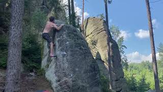 Video thumbnail of Piča v uchu, 7A. Adršpach