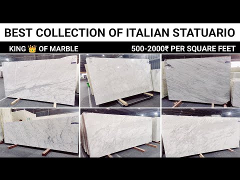 White pan india statuario 7 marble, tiles, thickness: 16 mm