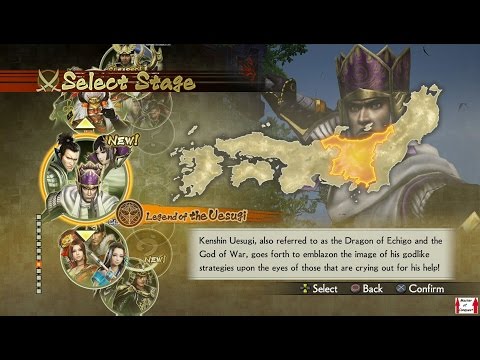 Samurai Warriors 4 Campaign Walkthrough (PS4) Legend of the Uesugi Part 1 - The Kanto Campaign