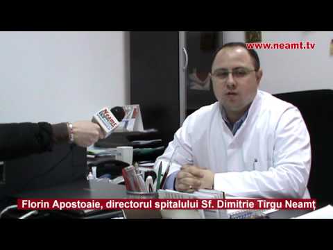 Florin Apostoaie, directorul spitalului orasenesc Sf Dimitrie Targu Neamt