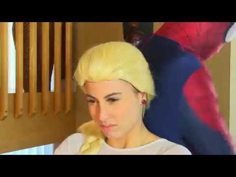 Spiderman & Frozen Elsa vs Jelly Bean Spell! w Anna Thor Hulk! Superhero Fun