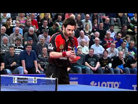 2011/2012 ECL (SF) Saarbrücken-UMMC (game2): MONTEIRO  Joao - HOU Yingchao