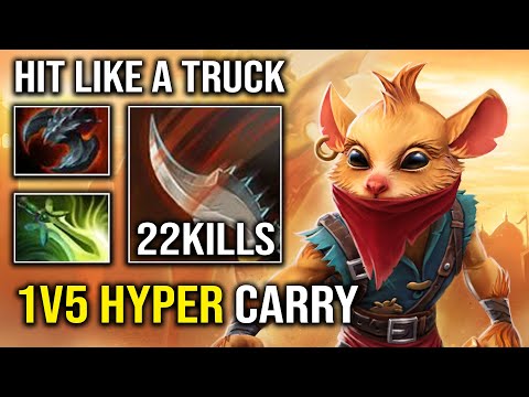 NEW 1v5 Hyper Carry Bounty Hunter Brutal Hit Like a Truck with Satanic + Butterfly Dota 2