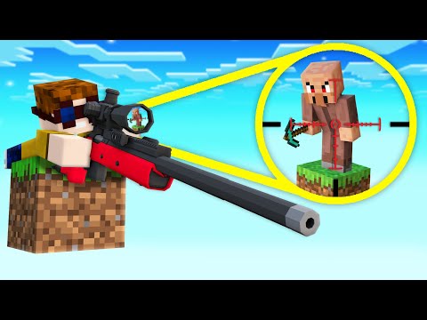 Pat WAFFEN KAMPF auf EINEM BLOCK in Minecraft!