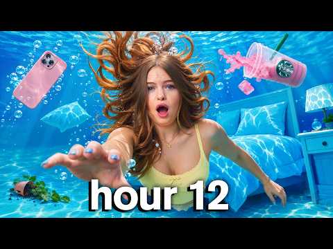 Surviving 24 Hours In My Pool