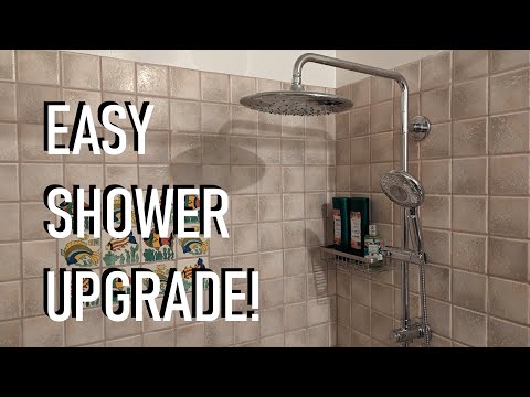 How to Install a Rain Shower System - Easy DIY Shower Upgrade Without Opening The Wall!
