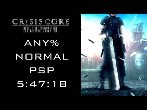 Crisis Core Any% Normal PSP Speedrun 5:47:18 [Old PB] [No Commentary]