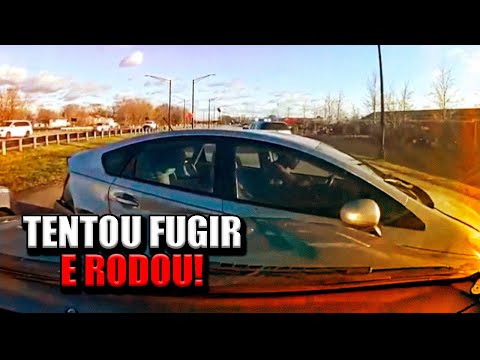 [PT/BR] SUSPEITO FOGE APÓS FERIR UM OFICIAL COM O CARRO!